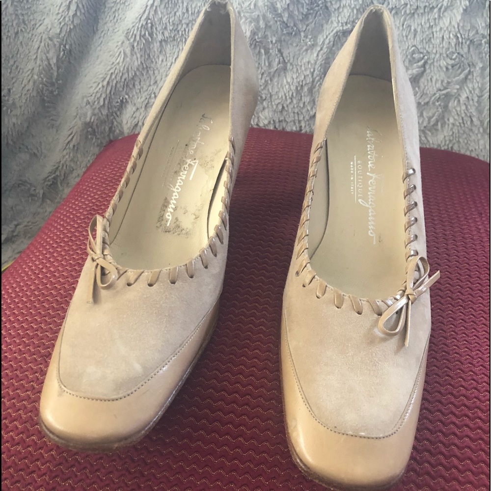 Salvatore Ferragamo Boutique Suede Heels
